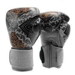 Przejdź do produktu SKÓRZANE RĘKAWICE BOKSERSKIE SAK YANT GRAY/BRONZE FUJIMAE