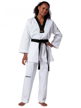 KWON VICTORY DOBOK Z CZARNĄ PLISĄ Z APROBATĄ WT