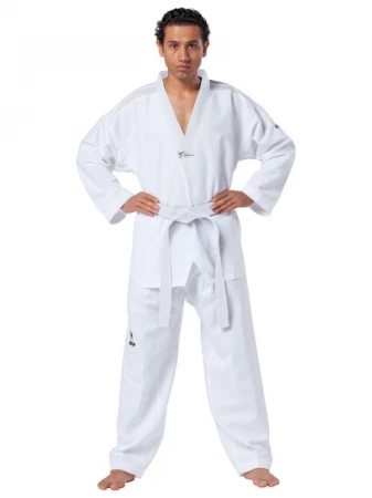 DOBOK KWON FIGHTLITE Z BIAŁĄ PLISĄ WT RECOGNIZED