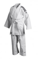 Przejdź do produktu JUDOGA ADIDAS CLUB BIAŁA Z CZARNYMI PASKAMI (G 350) KPL Z PASEM