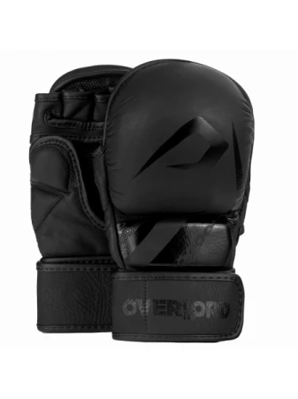 SKÓRZANE RĘKAWICE MMA OVERLORD SPARRING CZARNE