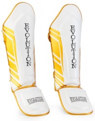 Przejdź do produktu OCHRANIACZE NA GOLEŃ I STOPĘ MUAI THAI EVOLUTION PU GOLD