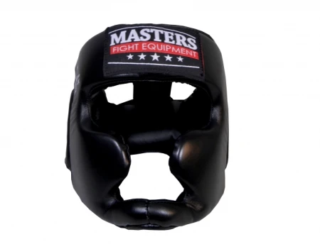 SKÓRZANY KASK BOKSERSKI SPARINGOWY MASTERS