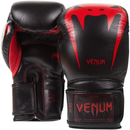 VENUM GIANT 3.0 BLACK/DEVIL SKÓRZANE RĘKAWICE BOKSERSKIE