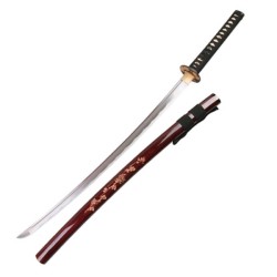 Przejdź do produktu KATANA BORDOWA Z MOTYWAMI KWIATOWYMI