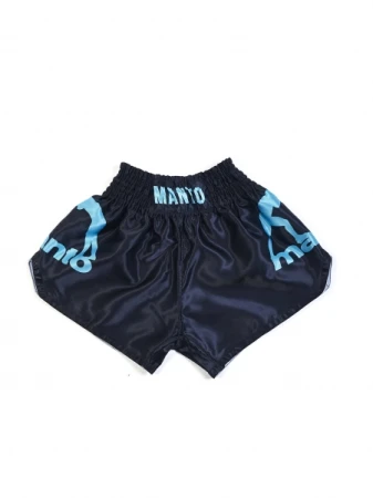 MANTO SPODENKI MUAY THAI DUAL CZARNO-BŁĘKITNE