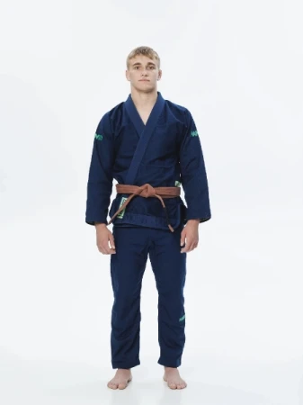 KIMONO DO BJJ MANTO "RISE" GRANATOWE
