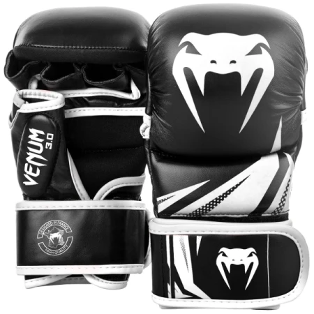RĘKAWICE MMA VENUM CHALLENGER 3.0 SPARRING BLACK/WHITE
