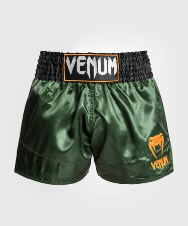 VENUM SPODENKI MUAY THAI CLASSIC GREEN/BLACK/GOLD