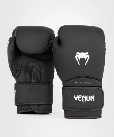 VENUM CONTENDER 1.5 BLACK/WHITE RĘKAWICE BOKSERSKIE
