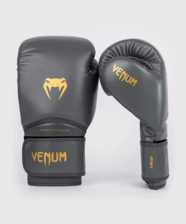 VENUM CONTENDER 1.5 GREY/GOLD RĘKAWICE BOKSERSKIE