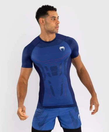 VENUM TECHNICAL 3.0 RASHGUARD - KRÓTKI RĘKAW - NIGHT BLUE