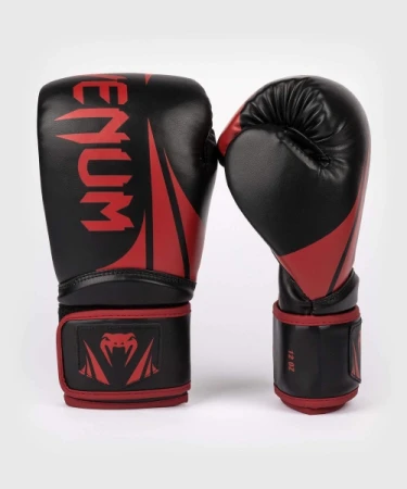 VENUM CHALLENGER 2.5 BLACK/RED RĘKAWICE BOKSERSKIE