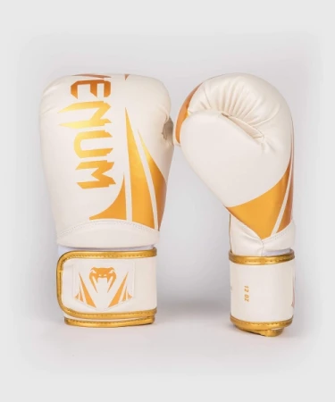 VENUM CHALLENGER 2.5 WHITE/GOLD RĘKAWICE BOKSERSKIE