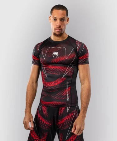 RASHGUARD VENUM MATUPA KRÓTKI RĘKAW BLACK/RED/SILVER