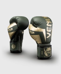 Przejdź do produktu RĘKAWICE BOKSERSKIE VENUM ELITE KHAKI/GOLD