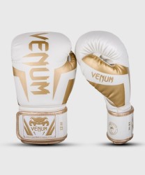 Przejdź do produktu RĘKAWICE BOKSERSKIE VENUM ELITE WHITE/GOLD