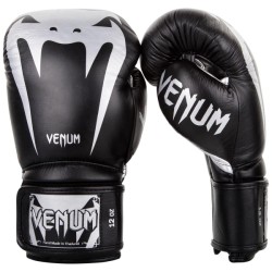 Przejdź do produktu VENUM GIANT 3.0 BLACK/SILVER SKÓRZANE RĘKAWICE BOKSERSKIE