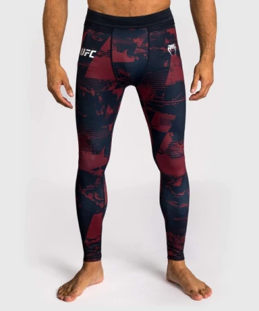 LEGGINSY TRENINGOWE VENUM UFC ZENITH BURGUNDY AUTHENTIC FIGHT WEEK