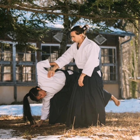 HAKAMA  TRAINING CZARNA - FUJIMAE
