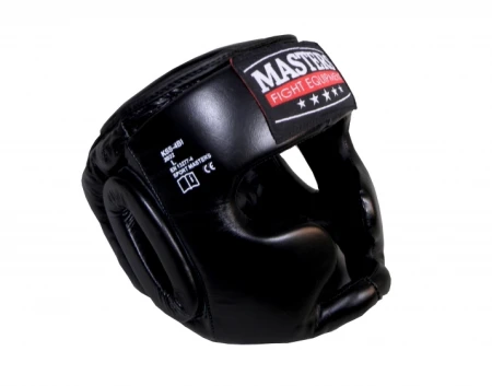 SKÓRZANY KASK BOKSERSKI SPARINGOWY MASTERS