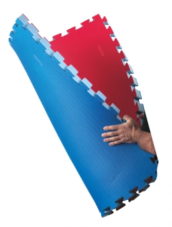 MATY KWON TATAMI DWUSTRONNE 4 cm NIEBIESKO- CZERWONE