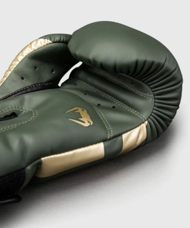 RĘKAWICE BOKSERSKIE VENUM ELITE KHAKI/GOLD
