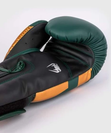 RĘKAWICE BOKSERSKIE VENUM ELITE GREEN/BRONZE/SILVER