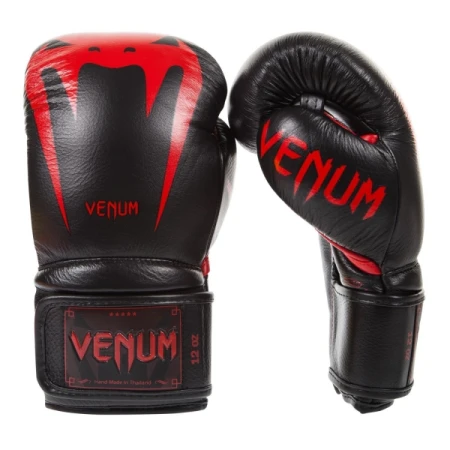 VENUM GIANT 3.0 BLACK/DEVIL SKÓRZANE RĘKAWICE BOKSERSKIE