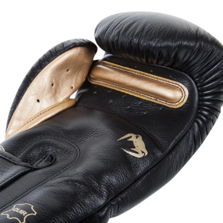 VENUM GIANT 3.0 BLACK/GOLD SKÓRZANE RĘKAWICE BOKSERSKIE