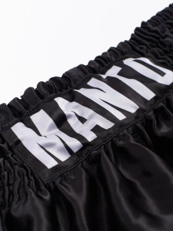 MANTO SPODENKI MUAY THAI DUAL CZARNO-SREBRNE