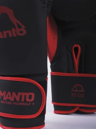 RĘKAWICE BOKSERSKIE MANTO ESSENTIAL CZARNO-CZERWONE