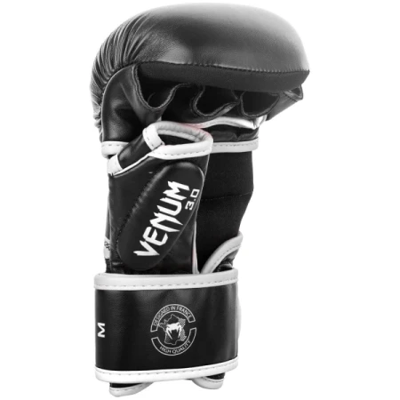 RĘKAWICE MMA VENUM CHALLENGER 3.0 SPARRING BLACK/WHITE