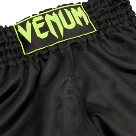 VENUM SPODENKI MUAY THAI CLASSIC BLACK/NEO YELLOW