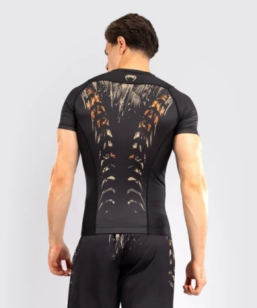 VENUM TIGER RASHGUARD KRÓTKI RĘKAW - BLACK/NEON ORANGE