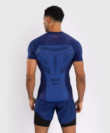 VENUM TECHNICAL 3.0 RASHGUARD - KRÓTKI RĘKAW - NIGHT BLUE