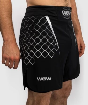 SPODENKI VENUM x WOW FC BLACK/SILVER GREY