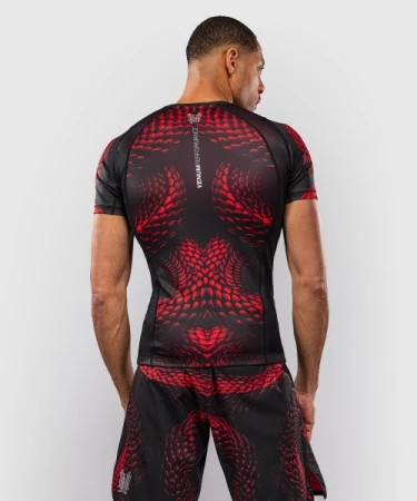RASHGUARD VENUM MATUPA KRÓTKI RĘKAW BLACK/RED/SILVER