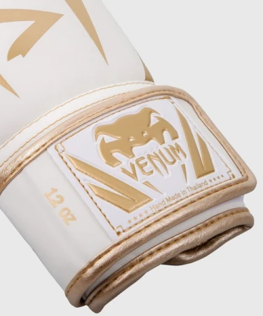 RĘKAWICE BOKSERSKIE VENUM ELITE WHITE/GOLD