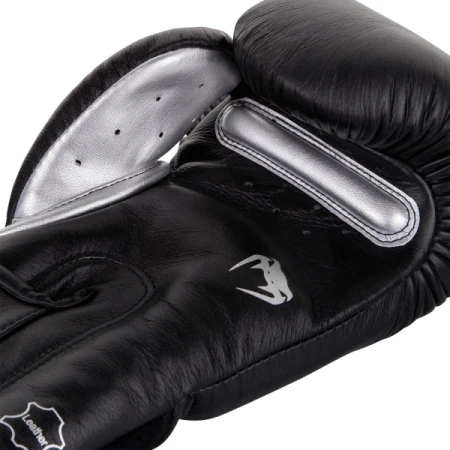 VENUM GIANT 3.0 BLACK/SILVER SKÓRZANE RĘKAWICE BOKSERSKIE