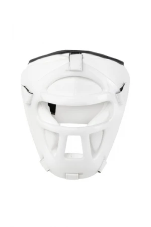 KASK BIAŁY Z MASKĄ
