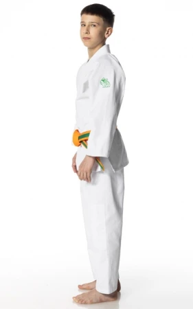 JUDOGA DAX KIDS BIAŁA (G 450) - KPL Z BIAŁYM PASEM