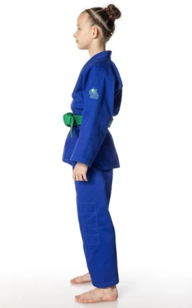 JUDOGA DAX KIDS NIEBIESKA (G 450) - KPL Z BIAŁYM PASEM