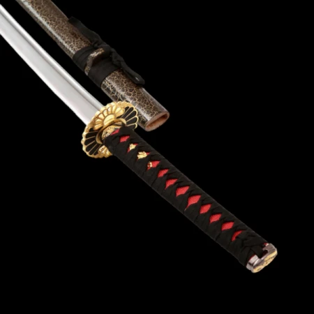 KATANA PŁATNERSKA ZE ZŁOTO-CZARNĄ TSUBĄ