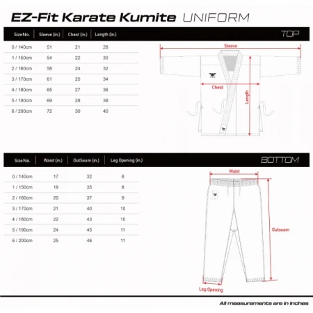 KARATEGI WKF EZ FIT KUMITE GI - TUSAH