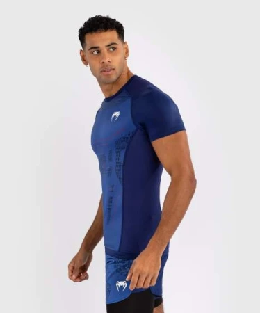 VENUM TECHNICAL 3.0 RASHGUARD - KRÓTKI RĘKAW - NIGHT BLUE