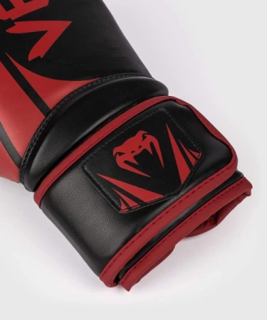 VENUM CHALLENGER 2.5 BLACK/RED RĘKAWICE BOKSERSKIE