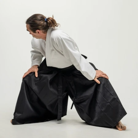 HAKAMA  TRAINING CZARNA - FUJIMAE