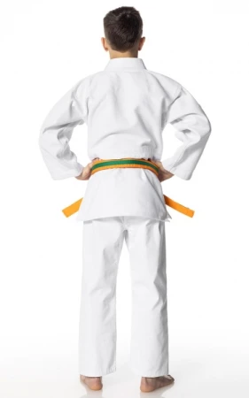 JUDOGA DAX KIDS BIAŁA (G 450) - KPL Z BIAŁYM PASEM