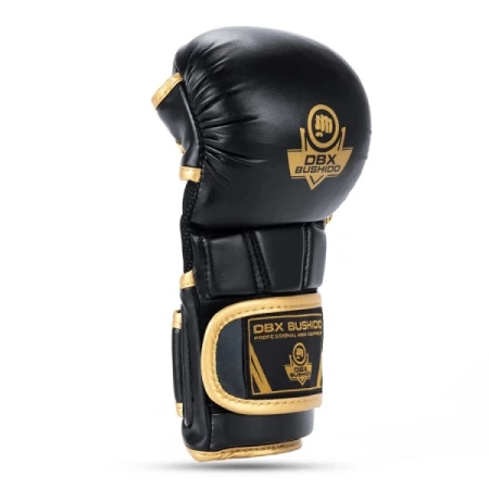 RĘKAWICE MMA DBX BUSHIDO SPARINGOWE MASTER GOLD